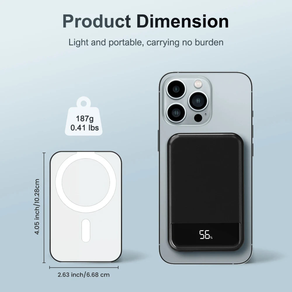 Magnetic Wireless Portable Charger Power Bank