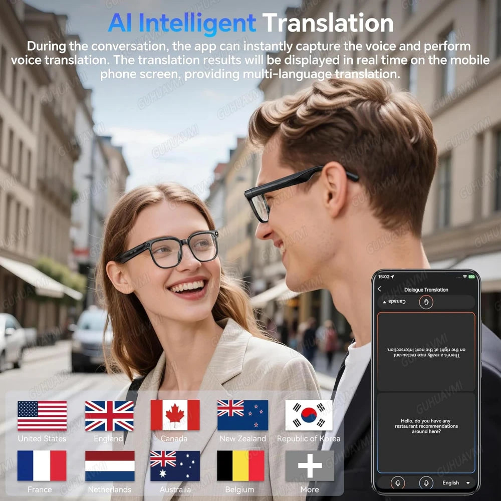 Smart Camera Video Recording Sunglasses