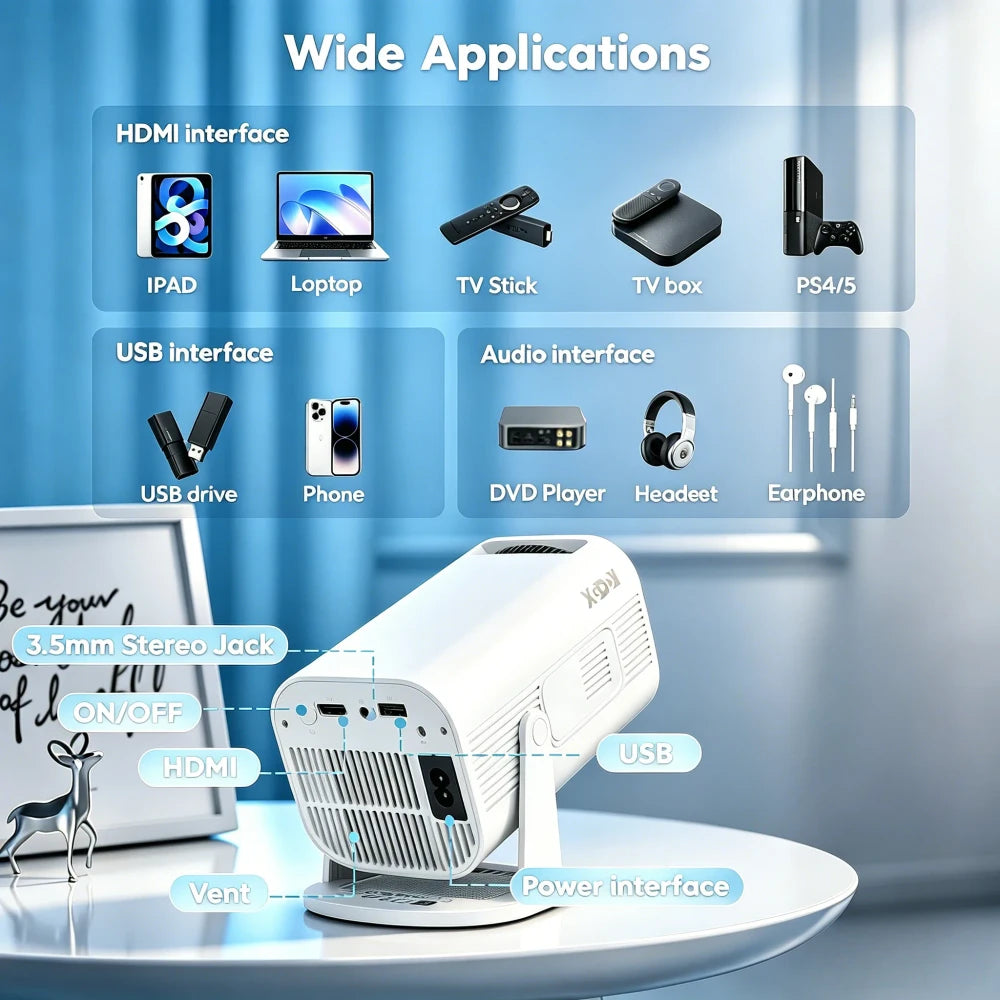 Portable Mini Smart Projector