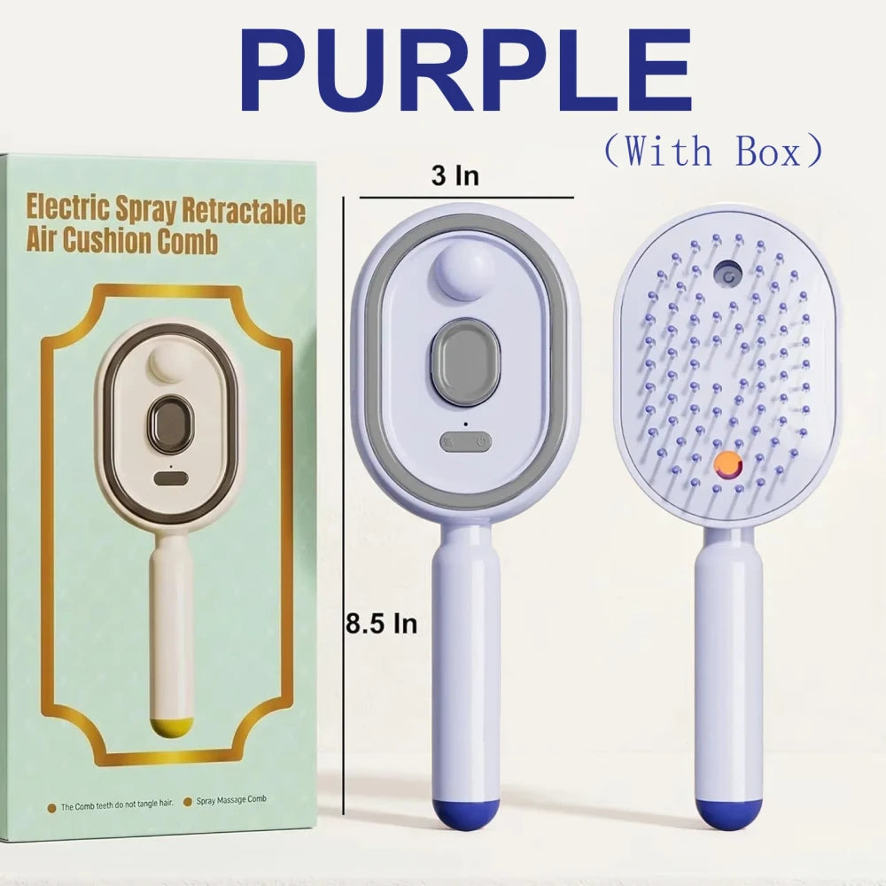 Rechargeable Electric Steam Hair Straightener Brush