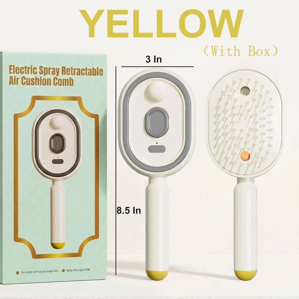 Rechargeable Electric Steam Hair Straightener Brush