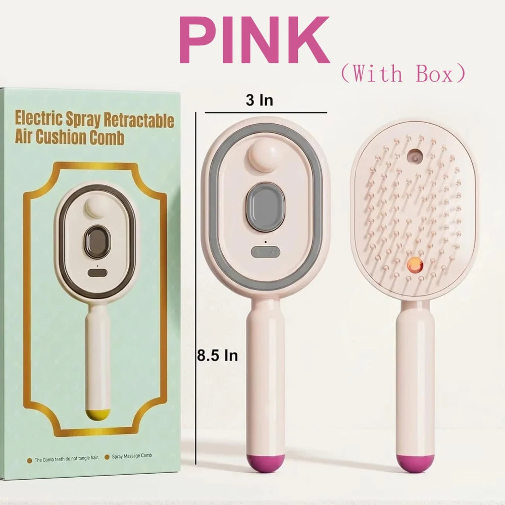 Rechargeable Electric Steam Hair Straightener Brush