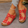 Roman Style Open Toe Wedge Sandals