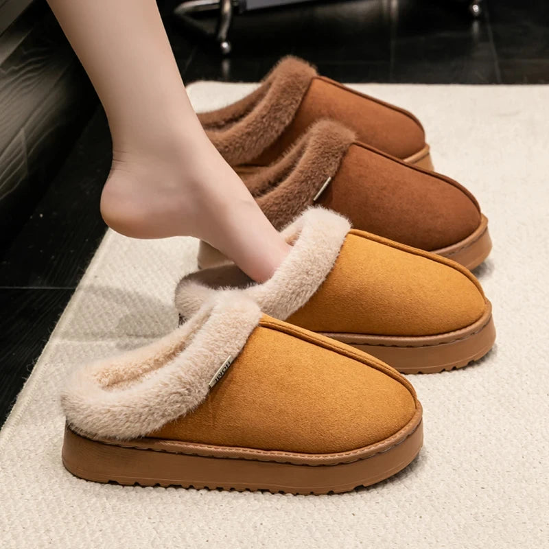 Faux Suede House Slippers