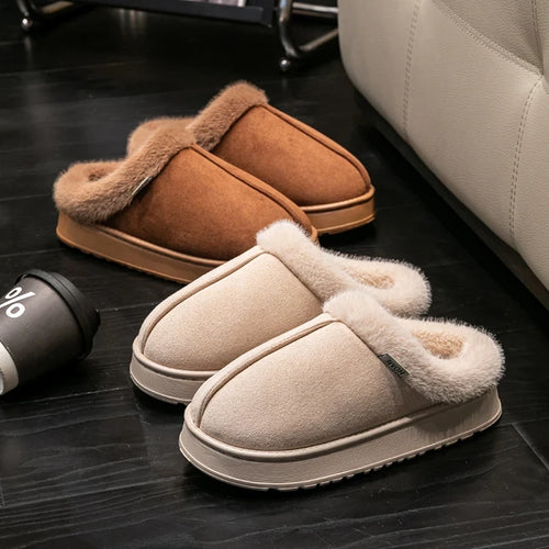 Faux Suede House Slippers