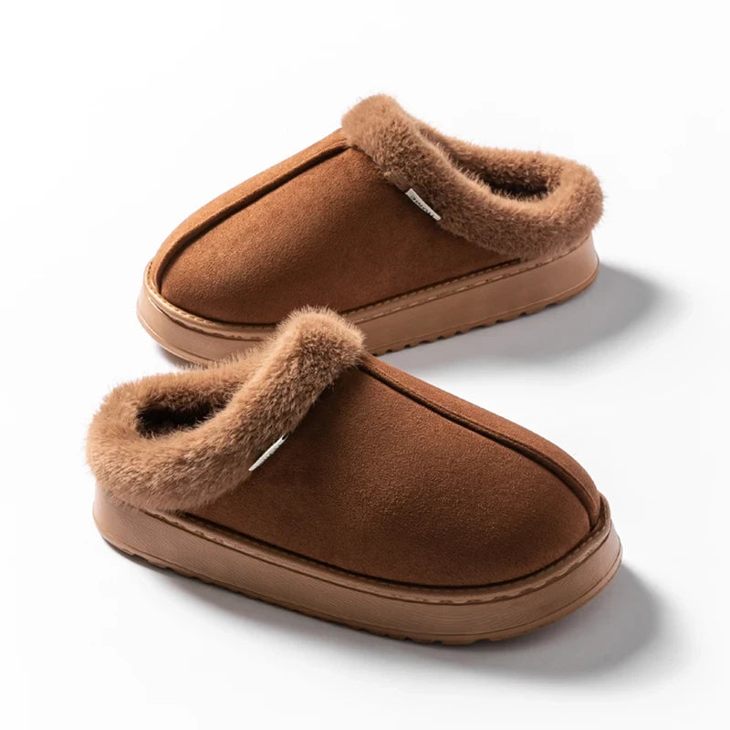 Faux Suede House Slippers