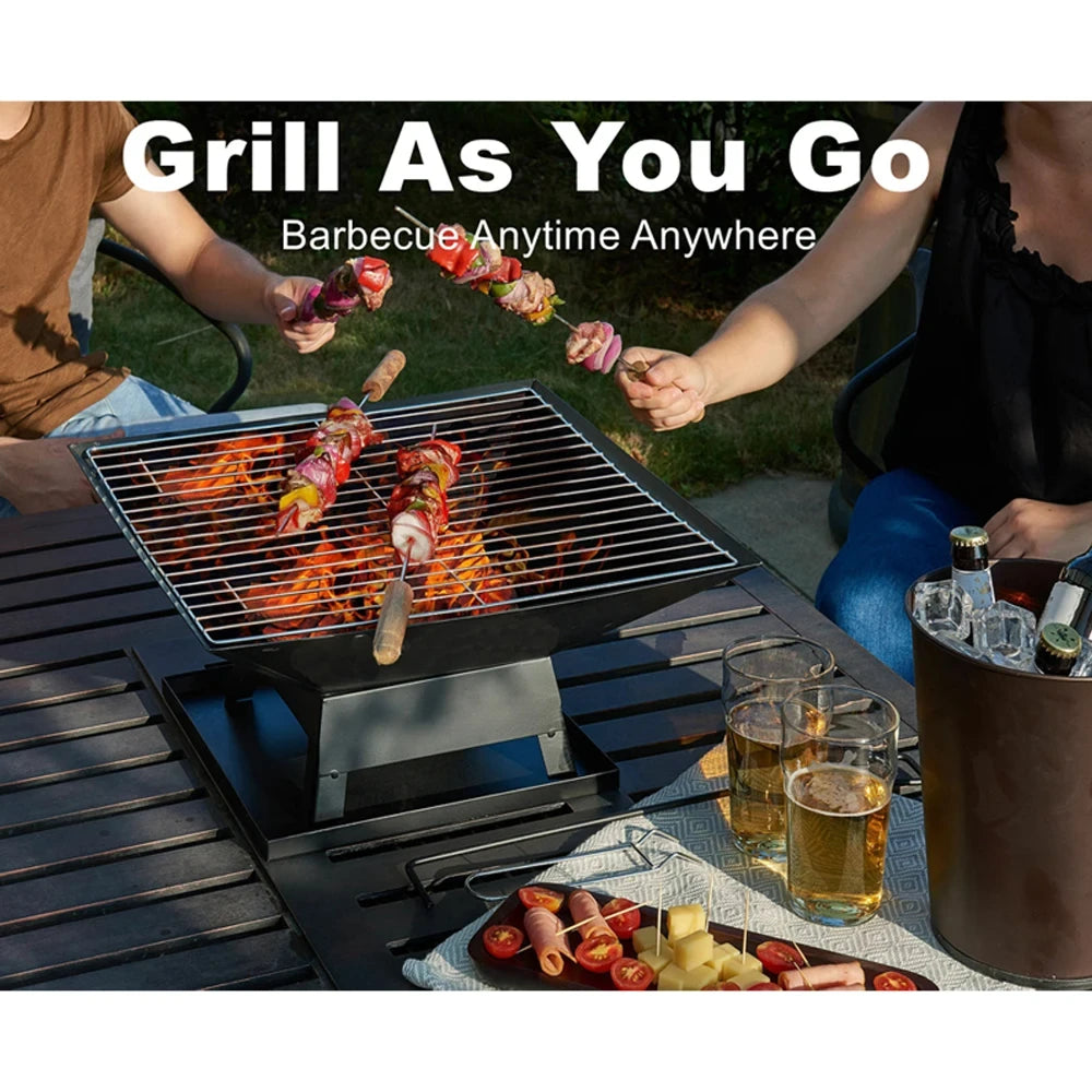 Modern Square Outdoor Fire Pit