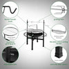 Outdoor Wood Burning Fire Pit with Swivel Cooking Grate