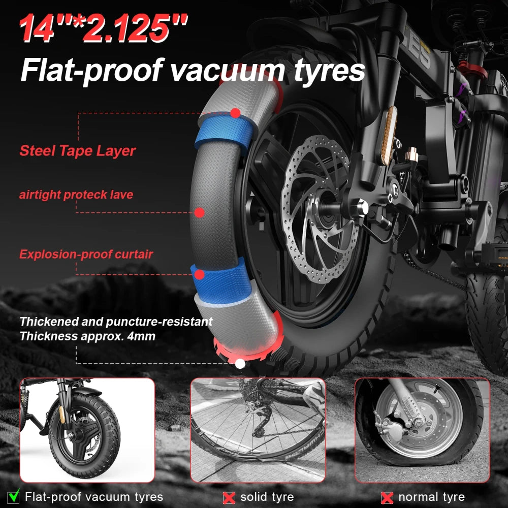 UPlee GE5 Folding Electric Bike