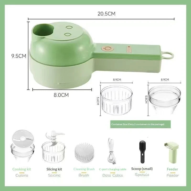 Wireless Electric Food Chopper Set