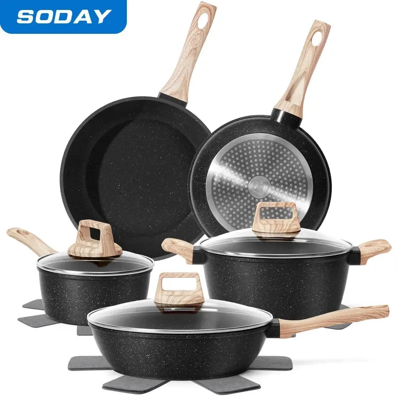 Non Stick Granite Cookware Set