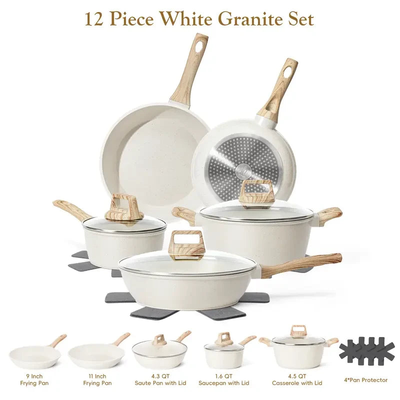 Non Stick Granite Cookware Set