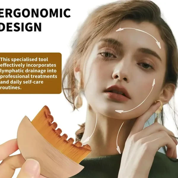 Solid Wooden Face Contour Dry Brush