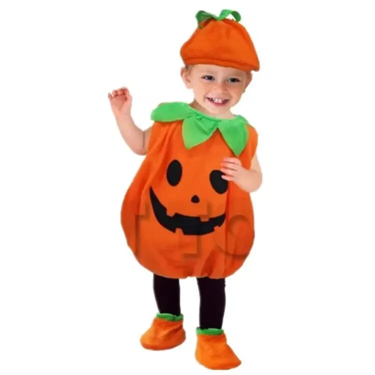 Kids Pumpkin Costume with Hat