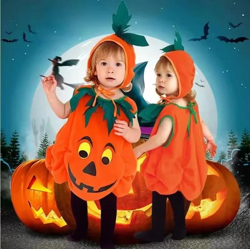 Kids Pumpkin Costume with Hat