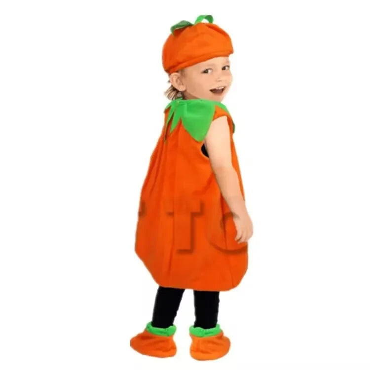 Kids Pumpkin Costume with Hat