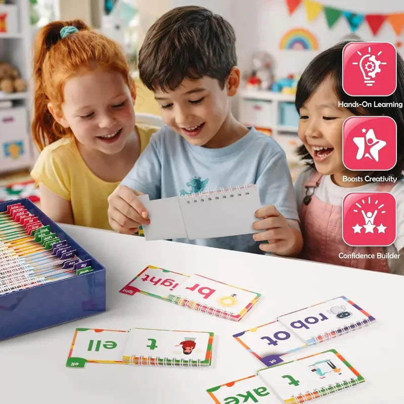 Phonics Flash Card Flip Books