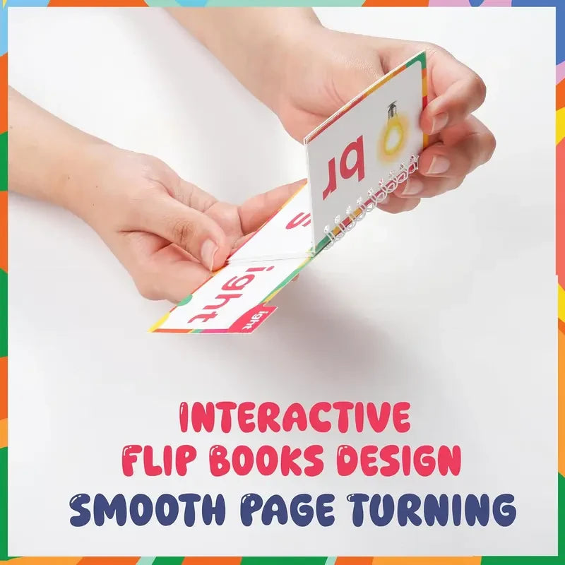 Phonics Flash Card Flip Books