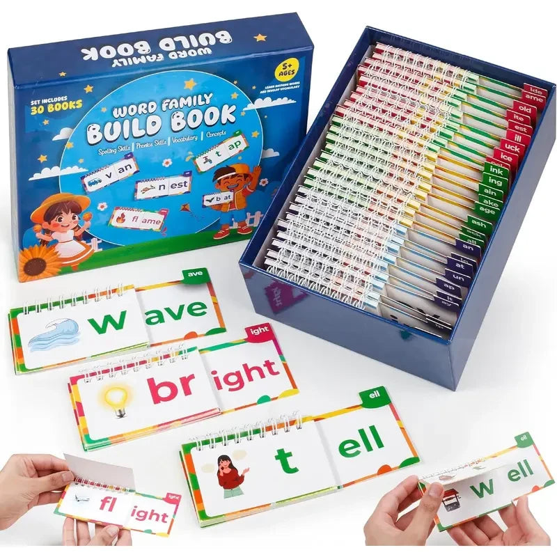 Phonics Flash Card Flip Books