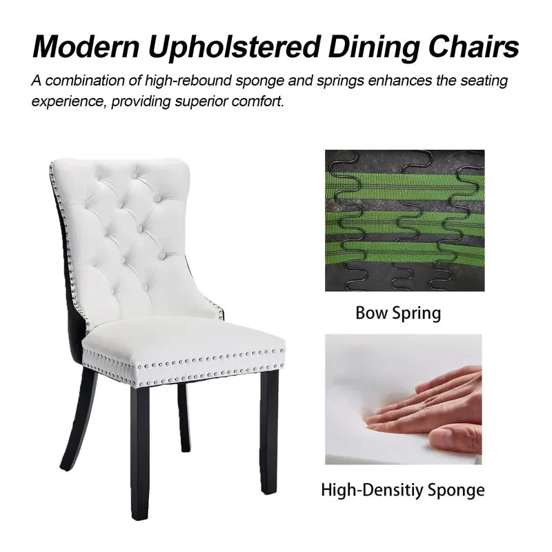 Modern Tufted Upholstered Dining Chairs