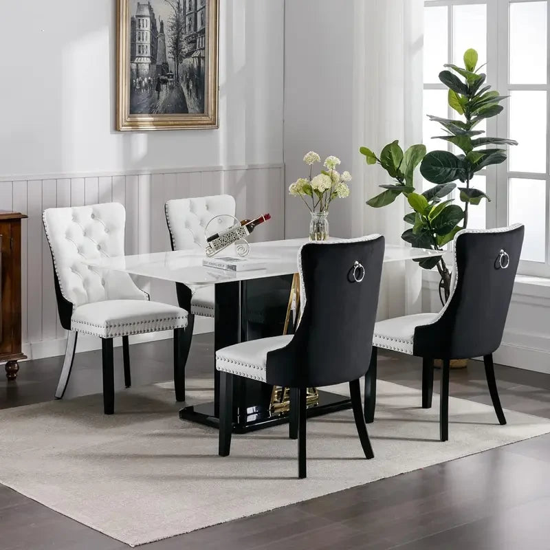 Modern Tufted Upholstered Dining Chairs