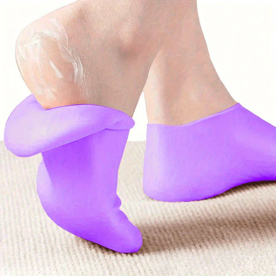 Silicone Moisturizing Heel Socks